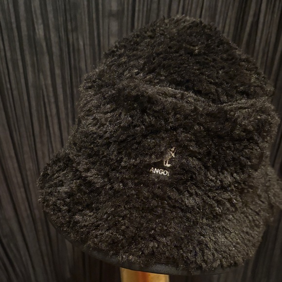 Kangol Plush Black Bucket Hat